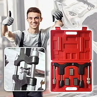 Набір для відновлення різьблення з діапазоном регулювання 30 110 мм та плашками трьох типів у пластиковому кейсі
