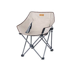 Складне туристичне крісло Naturehike NH20JJ022 600D Oxford Cotton сталь (Бежевий)