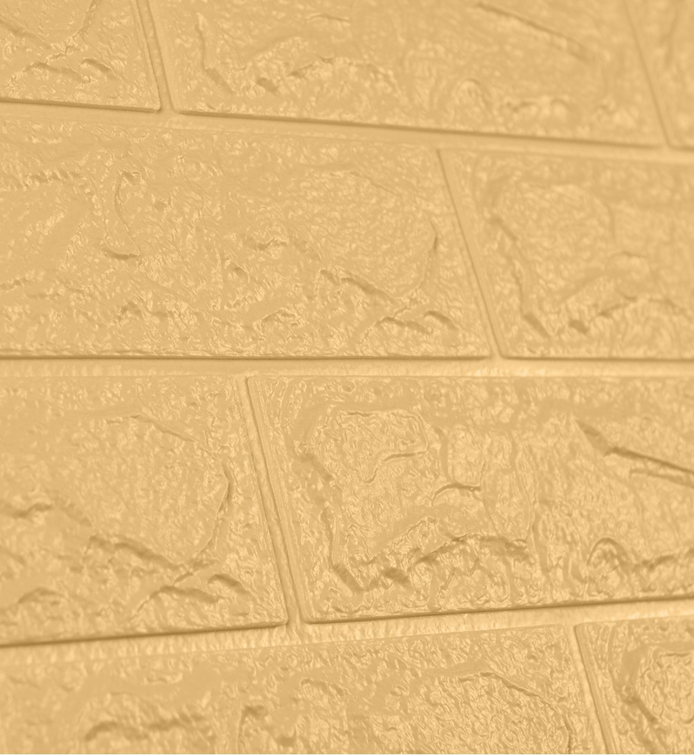 Самоклеюча бежева 3д панель під цеглу 700х770х4мм, (9-3) бежеві 3Д панелі, декор для дому! BV-0000229, фото 1