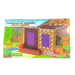 Дитячий магнітний конструктор Magnetic Block 58 деталей