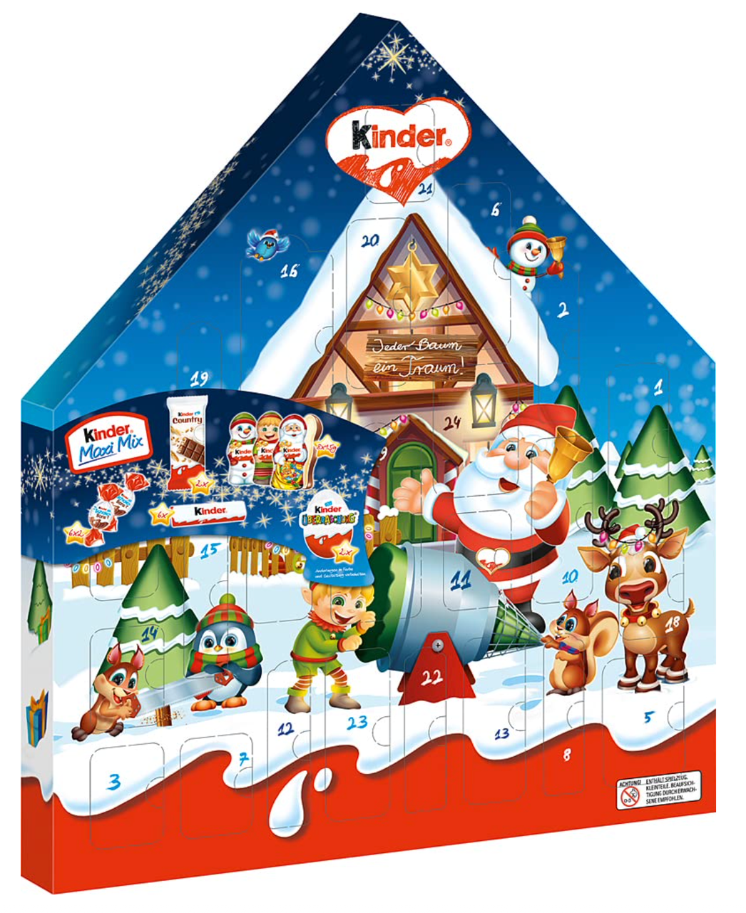 Адвент Календар Kinder Mix подарунок дитині на новий рік