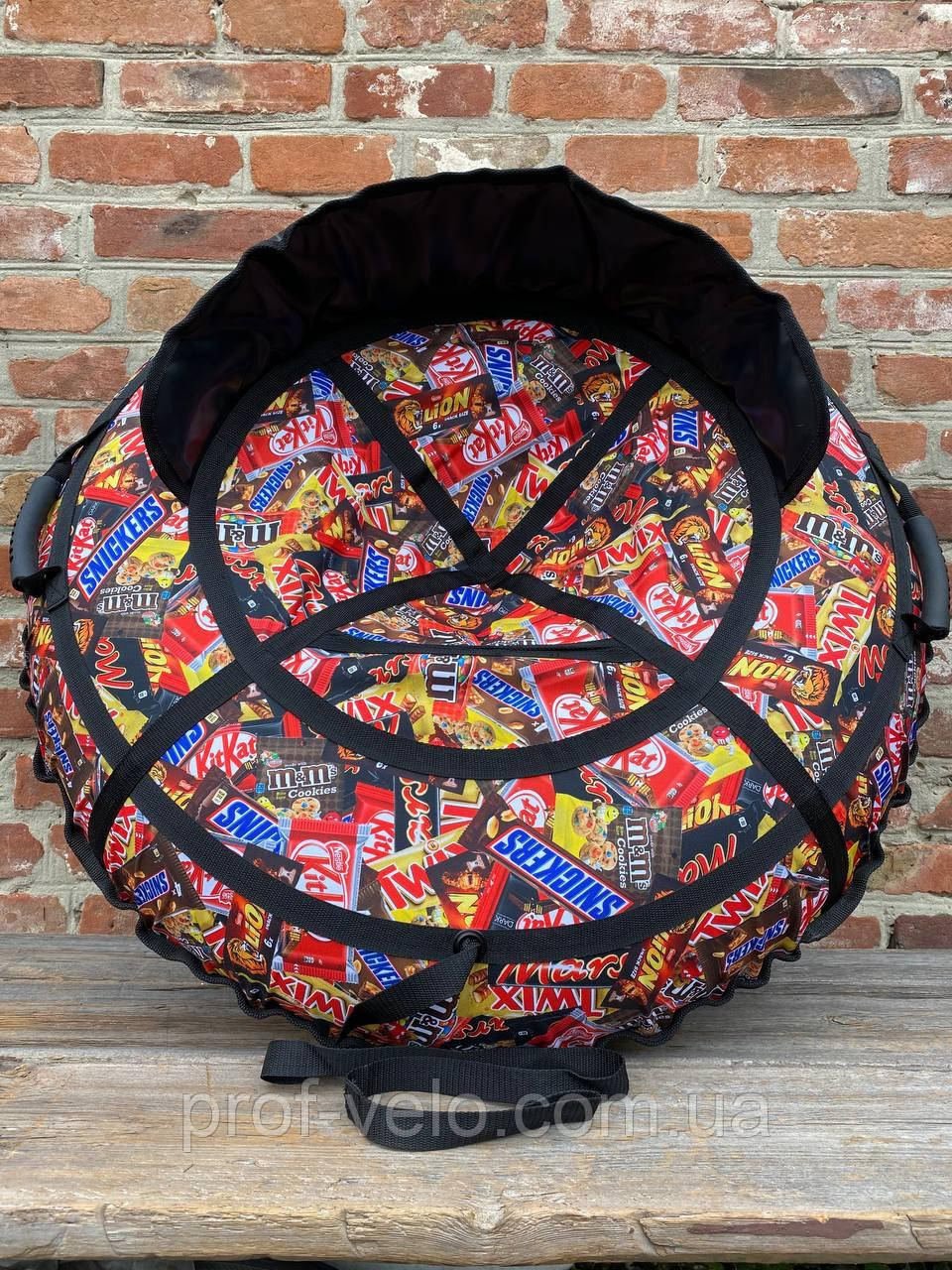 Тюбінг зі спинкоюз Snickers&Mars 100 см, фото 1