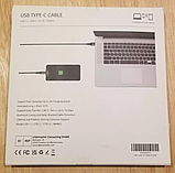 Кабель USB TYPE-C 3.1/Gen 2, швидка зарядка, нейлонова оплітка, 3 м, швидкість до 10 Гбіт/с (2 шт. в комплекті)., фото 5