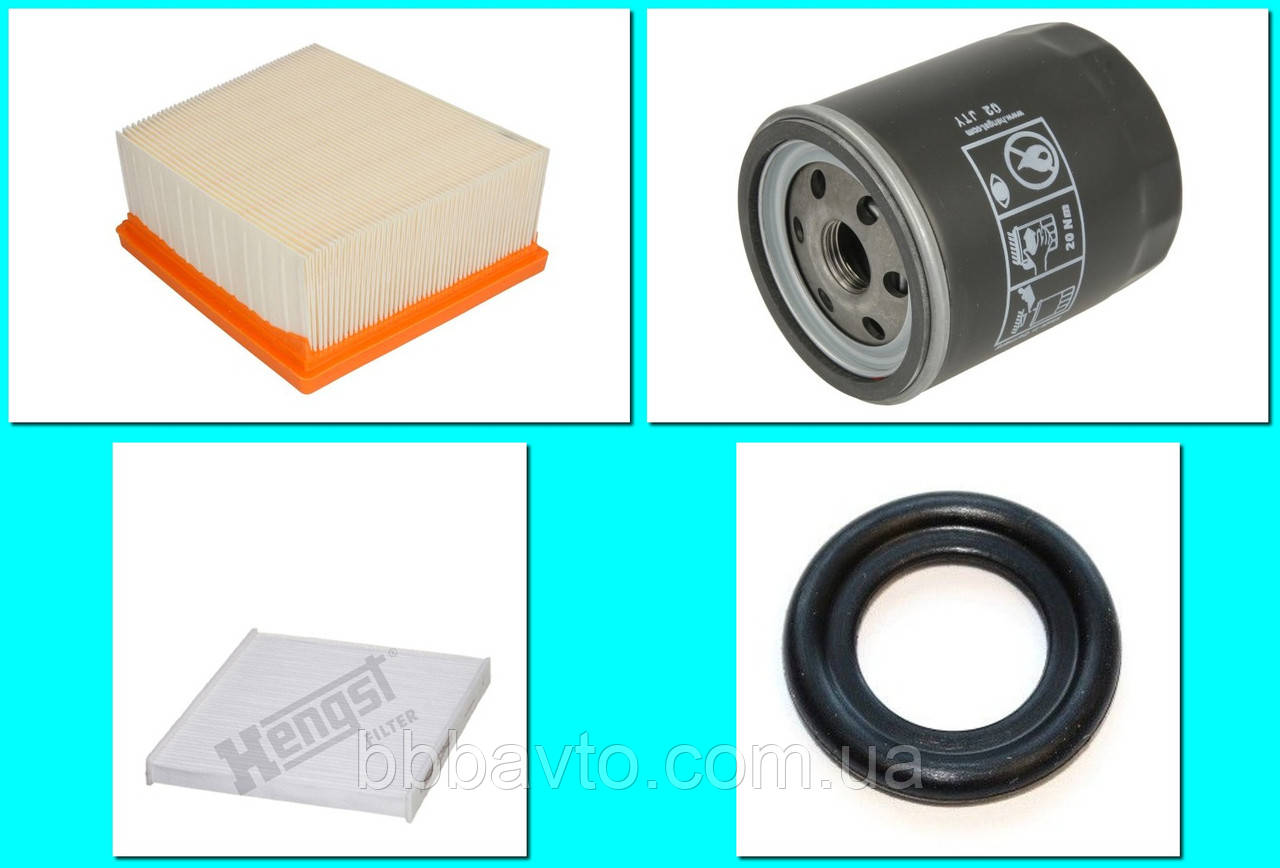 Набір фільтрів Ford Fiesta USA MK8 1.6 2017-2023 (HENGST FILTER 3 шт), фото 1