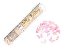 Хлопавка пневматична гендерна Girl or Boy рожева PartyDeco, 20 см
