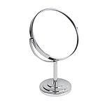 Дзеркало косметичне із збільшенням двостороннє настільне метал 30 см