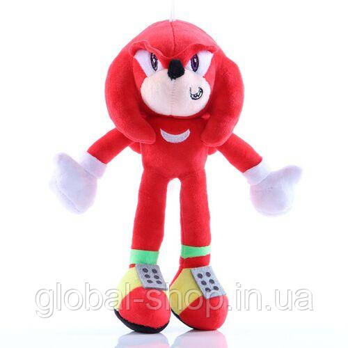 М'яка іграшка Ехідна Накз 25 см Sonic Червоний Сонек бум