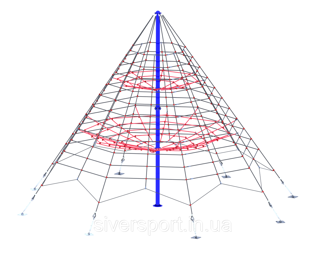Канатна піраміда (7х7м) SiverSport RC38, фото 1