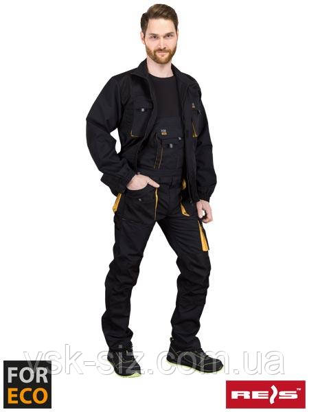 Напівкомбінезон робочий REIS FORECO-B-BY (ПОЛЬЩА) Чорно-жовтий, фото 1