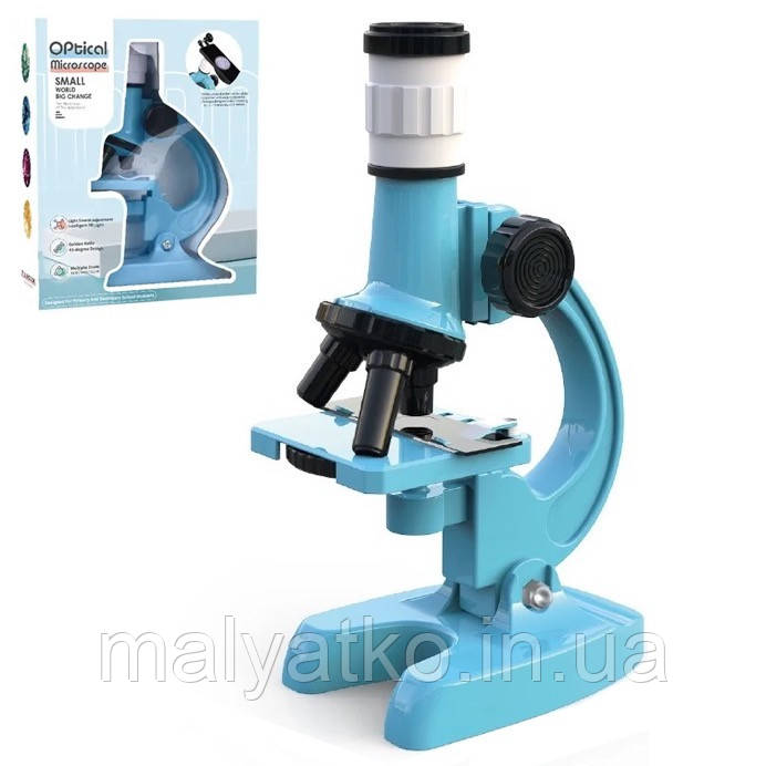 Мікроскоп дитячий із підсвіткою "Optical microscope" ГОЛУБИЙ арт. LZ 8601-1
