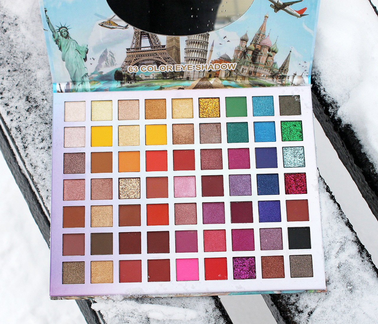 Палетка тіней для повік Gelanzi Eye Shadow Palette (63 кольори), фото 1