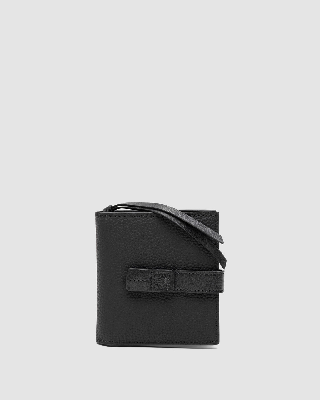Гаманець жіночий брендовий Лоєві Loewe Two-tone Leather Wallet Black, фото 1
