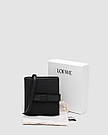 Гаманець жіночий брендовий Лоєві Loewe Two-tone Leather Wallet Black, фото 4