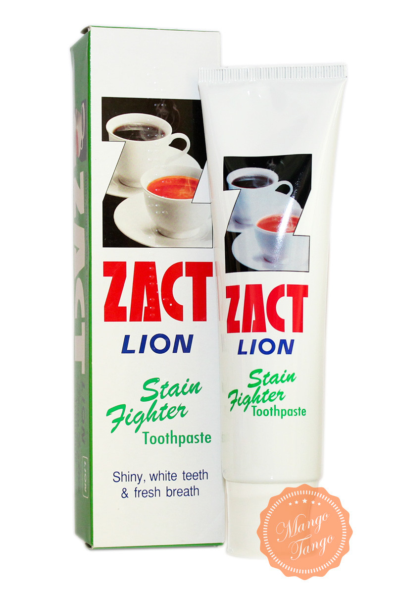 Зубная паста Zact Lion StainToothpaste от кофейного налёта 160 грамм - фото 1 - id-p435906313