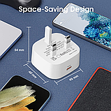 Зарядний пристрій 25W USB C для Samsung Galaxy S24/S24 Plus Ultra/S23 FE/A15 A16 A05S A54 A25 5G/A14 A34 A53 A33 A23, iPhone 15 Pr, фото 6