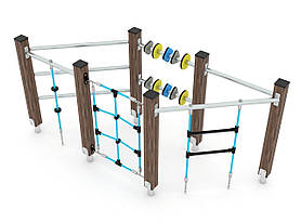 Гімнастичний комплекc (виготовлений з HDPE пластику) SiverSport VP-1460