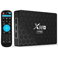 Смарт ТВ приставка X98H Pro WIFI6 4/64 Гб Smart TV Box Android 12 Андроїд ТВ бокс
