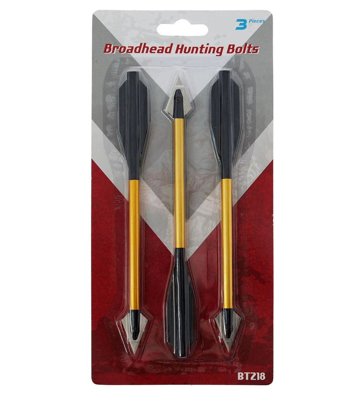 Стріли для арбалета пістолетного типу Man Kung BT218, 3 шт/уп колір золотистий