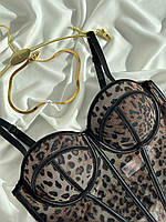 Бюстьє для жінки. Трендовий жіночий одяг. Топ леопардовий., фото 7