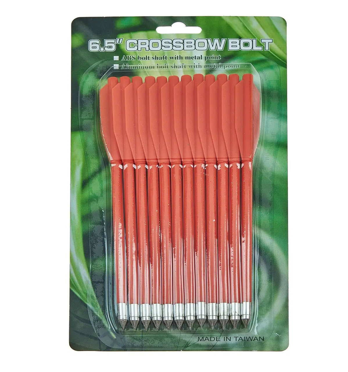 Стріла для арбалета пістолетного типу Man Kung MK-PL-O, пластик, 12 шт/уп, колір помаранчевий