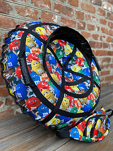 Тюбінг M&M зі спинкою 80 см