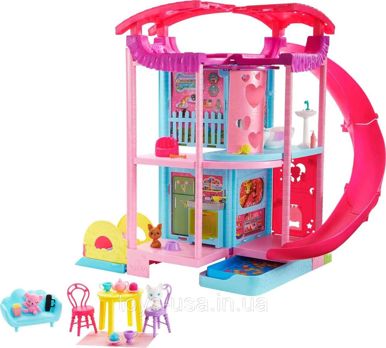 Ігровий набір Будинок Барбі лялька Челсі Barbie Chelsea Transforming Playhouse