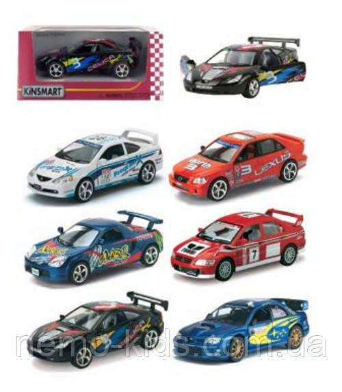 Машина — метал. "Kinsmart" "Street Fighter (Celica, MR2,IS300, Type-R)", в кор. 16*8,5*7,5см (96 шт./4)
