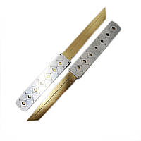 Ніж дерев'яний, модель "DOUBLE TANTO SILVER", на планш. 28*8 см, Сувенір Декор, Україна