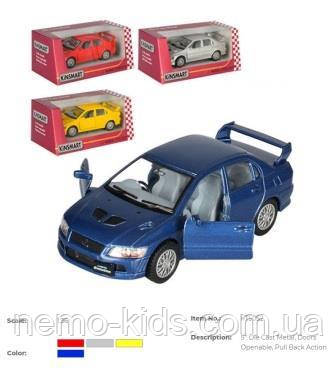 Машина — метал. "Kinsmart" "Mitsubishi Lancer Evolution VII", в кор. 16*8,5*7,5см (96 шт./4)