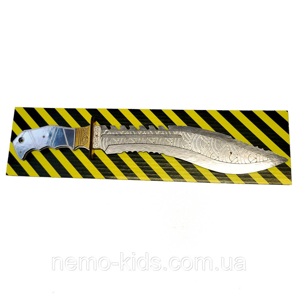 Ніж дерев'яний SO-2 "КУКРІ SILVER", на планш. 29*8 см, Сувенір Декор, Україна