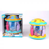 Нічник 17 см, проєктор, музика, світло, на батар., 2 кольори, в кор. 17,5*17,5*19,5см (24шт)