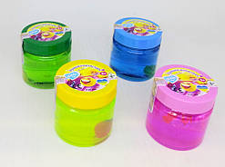 Лізун Антистрес Slime time ТМ Lovin 210 мл, у баночці 7*7 см (24 шт.)