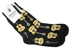 Шкарпетки високі Moxiao принт. Гитары разм. 39-43, пак. 22*8см