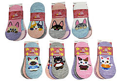 Шкарпетки короткі із силіконом на п'яті бамбук 80%, нейлон 15%, еластан 5%, пак. 21*9см