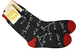 Шкарпетки високі Moxiao принт. Формули разм.40-45, пак. 22*8см