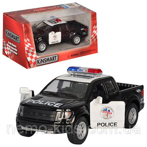 Машина — метал. "Kinsmart" "Ford F-150 SVT (Police)", у кор. 16*8*7,5 см (96 шт./4)