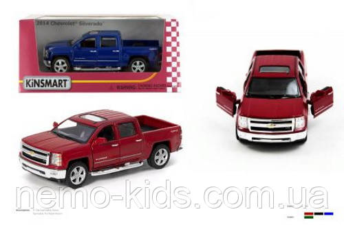 Машина — метал. "Kinsmart" "Chevrolet Silverado", в кор. 16*8,5*7 см (96 шт./4)