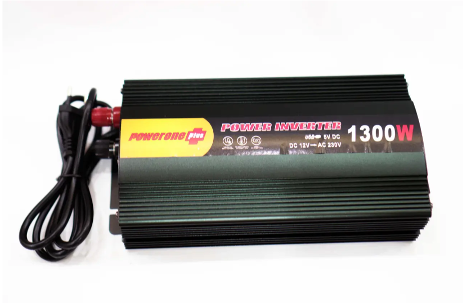 Інвертор PowerOne 1300W із зарядкою 12V220V  Перетворювач