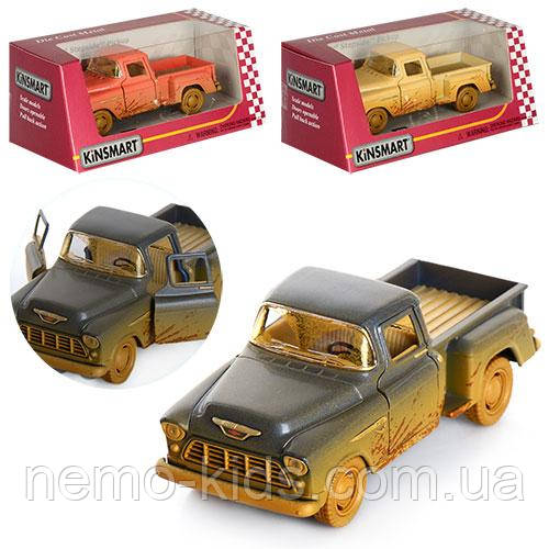 Машина — метал. "Kinsmart" CHEVY STEPSIDE PICK-UP 1955 (Muddy), в кор. 16*8,5*7,5 см (96 шт./4), фото 1