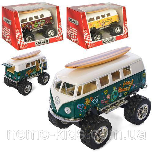 Машина — метал. "Kinsmart" "Volkswagen Classical Bus", в кор. 16*8,5*7,5см (24 шт.)