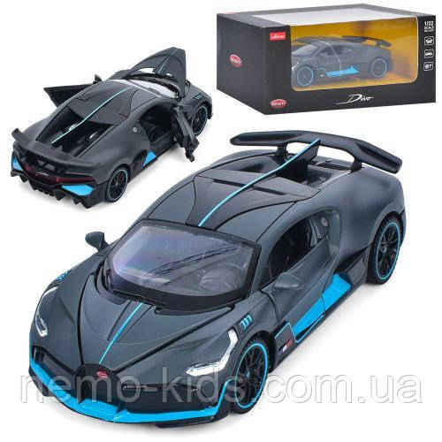 Машина Bugatti, 14 см, інерція, 1:32, метал, двері.капот. відчиняються, у кор. 19*9*8,5 см (12 шт.)