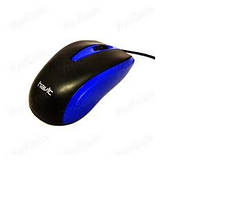 Миша Havit HV-MS871, дротова USB, синій, 11х6х3,6 см, в кор. 15*8*4см