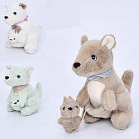 М'яка іграшка кенгуру, малюк 9 см, 3 кольори, пак. 21*21*13см (45шт)