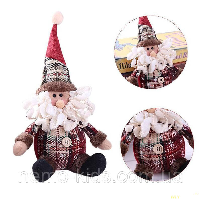 Фігурка-підвісок новорічна "Santa Co" 20 см (200шт), фото 1