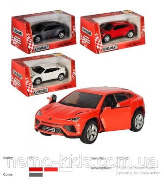 Машина — метал. "Kinsmart" "Lamborghini Urus", в кор. 16*8*7,5 см (96 шт./4)