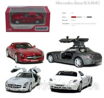 Машина — метал. "Kinsmart" "Mercedes-Bens SLS AMG", інерц., відкр. дверцят, 1:36, у кор. 16*8,5*7,5см (96 шт.)