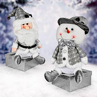 Фігура новорічна "Santa Snowman" 52 см (48шт)