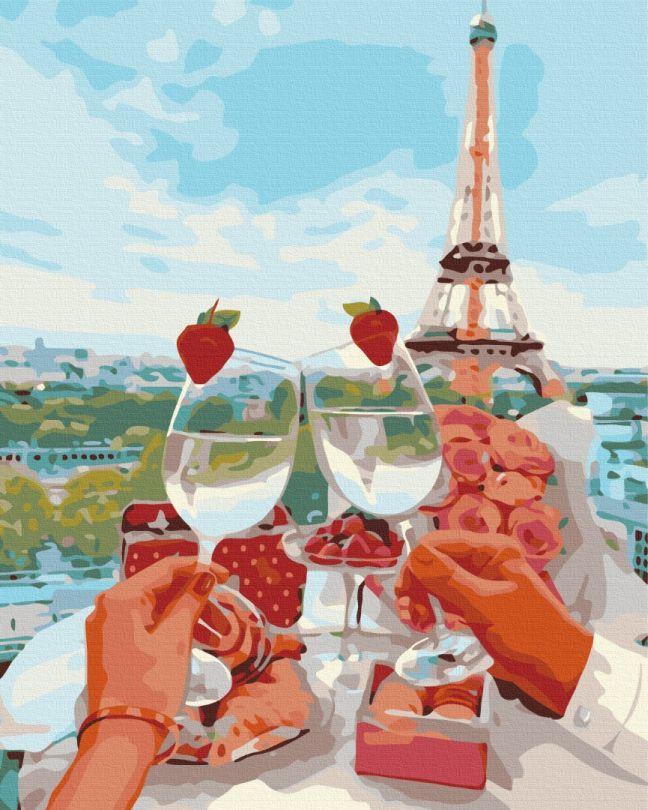 Розмальовка для дорослих BrushMe Ігристий Париж (BSM-B1172) 40 х 50 см, фото 1