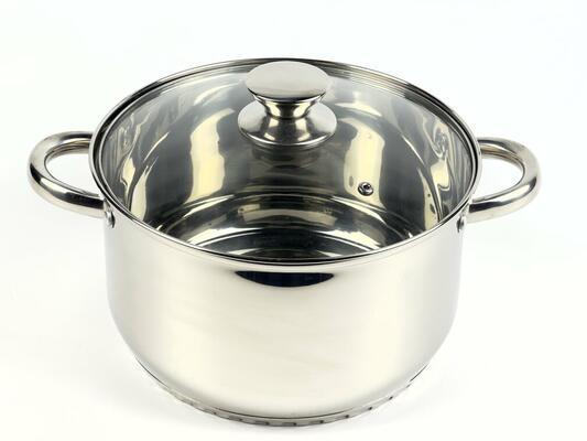 Каструля SEA BREEZE LB-1106-24 з нерж. сталі зі скляною кришкою 6,1л, 24*13,5см, фото 1