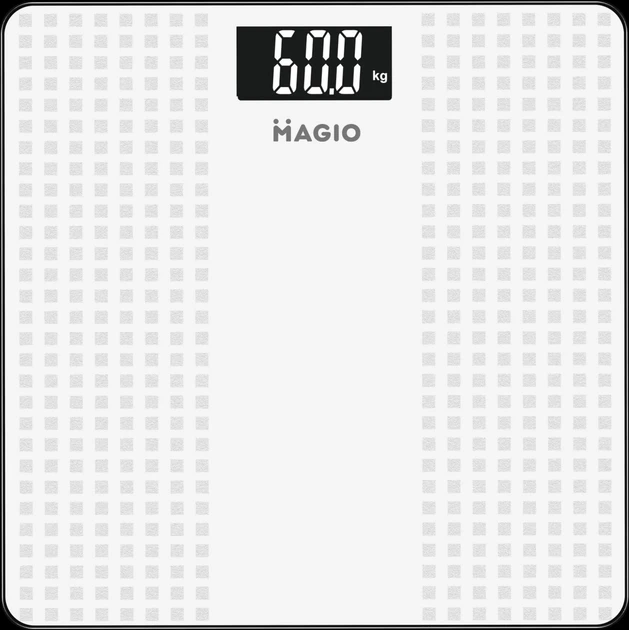 Ваги електронні Magio MG-803 скло РК-дисплей 180 кг білий, фото 1